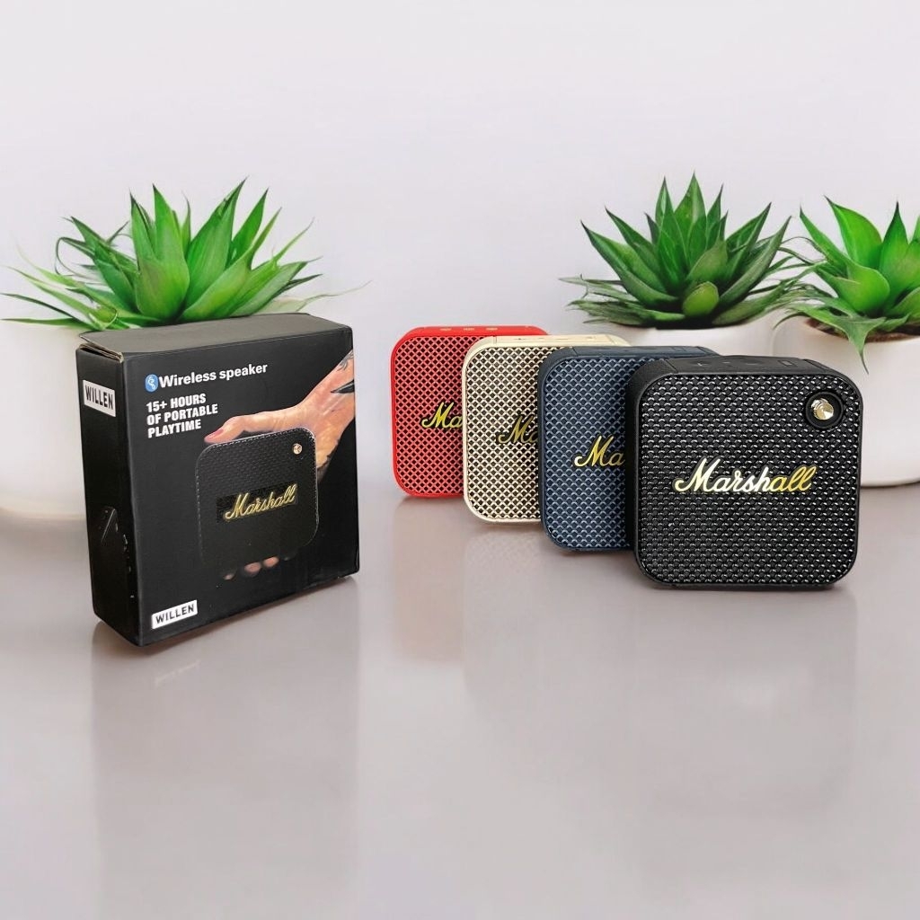 SPEAKER BLUETOOTH MARSHALL WILLEN STEREO BASS ANTI AIR IPX 4 WIRELESS