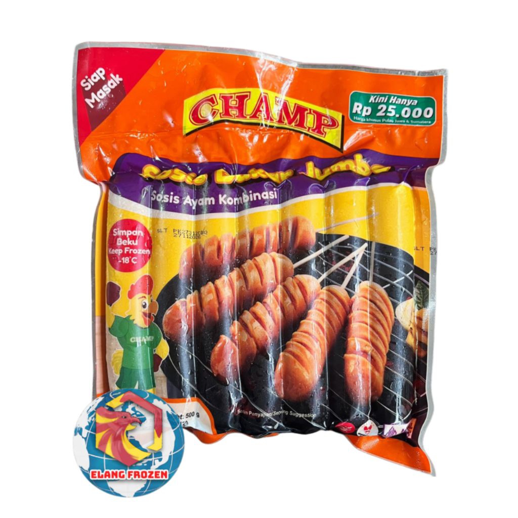 Champ Sosis Bakar Jumbo isi 7 | Sosis Ayam Kombinasi