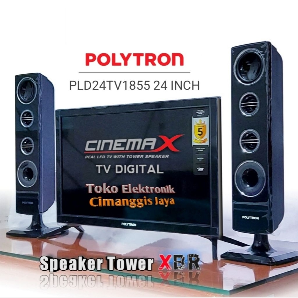 TV LED POLYTRON 24 INCH CINEMAX DIGITAL