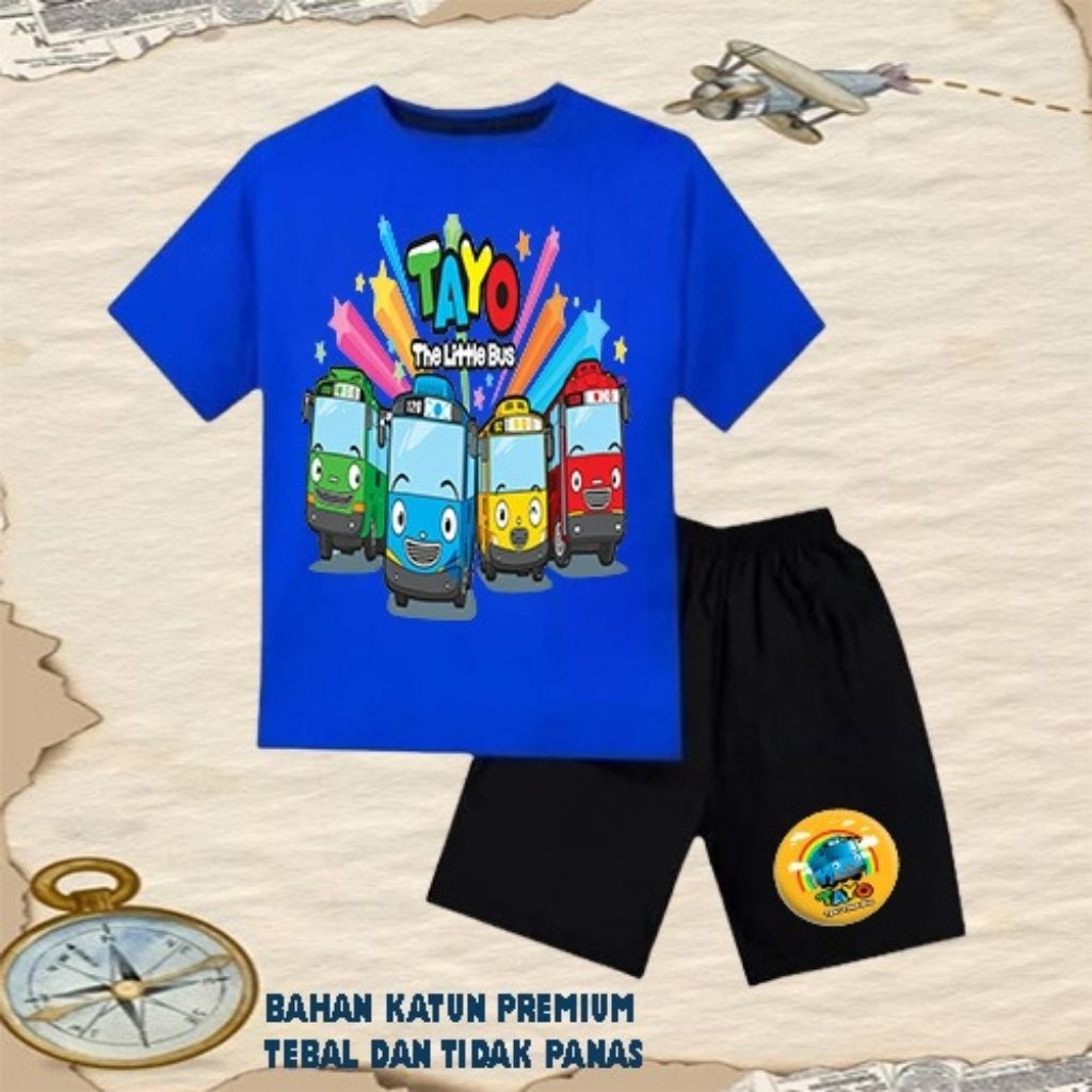 Setelan baju anak laki laki perempuan baju kaos setelan anak laki laki perempuan umur 6 bulan - 10 t