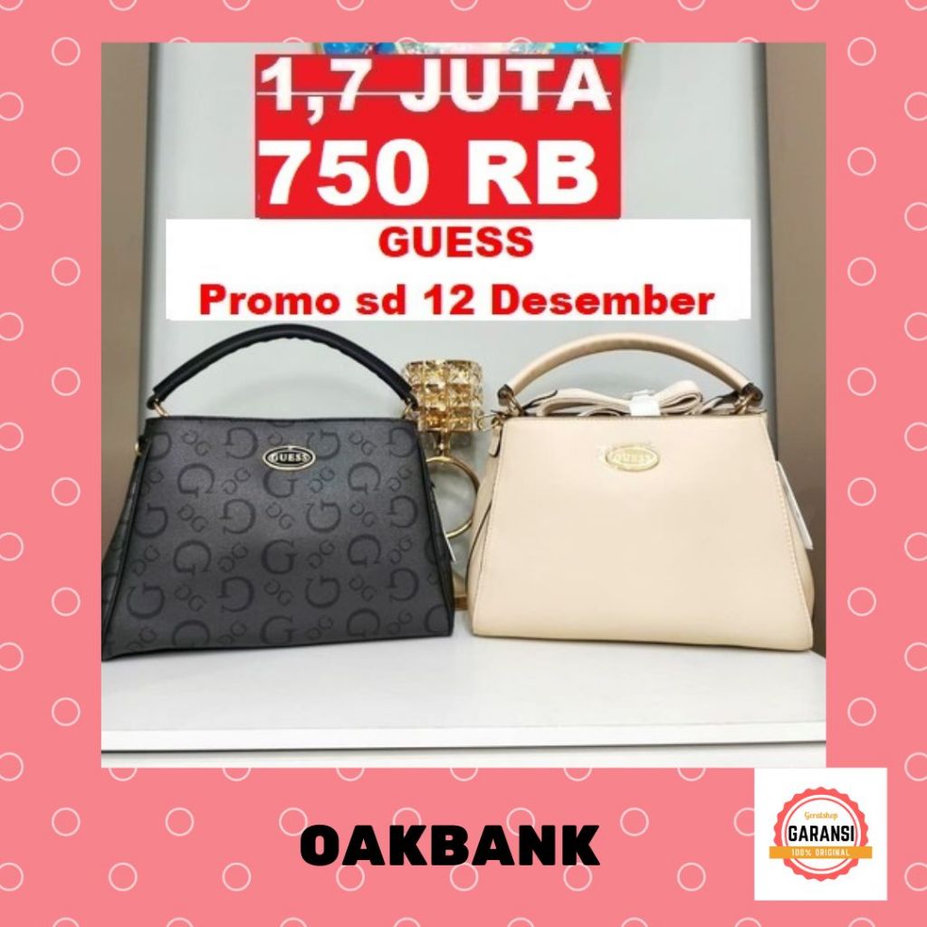 Tas Guess seri OAKBANK satchel bag 100% Original Store