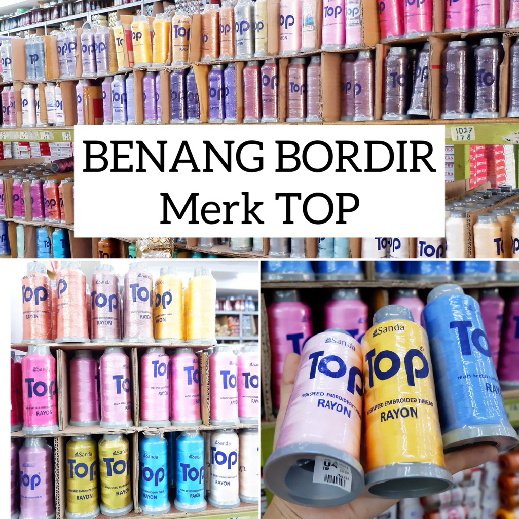 (pcs) BENANG BORDIR TOP