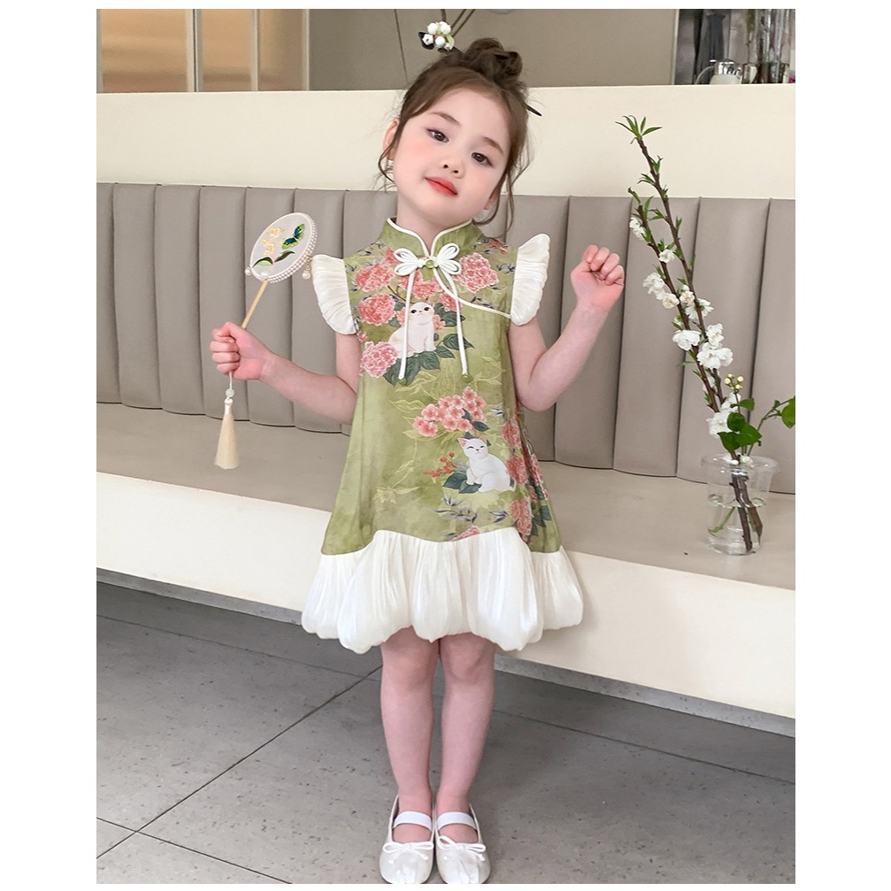 Dress Cheongsam Anak 2 - 8 tahun Baju Imlek Hanfu CNY Anak Perempuan ANNIE