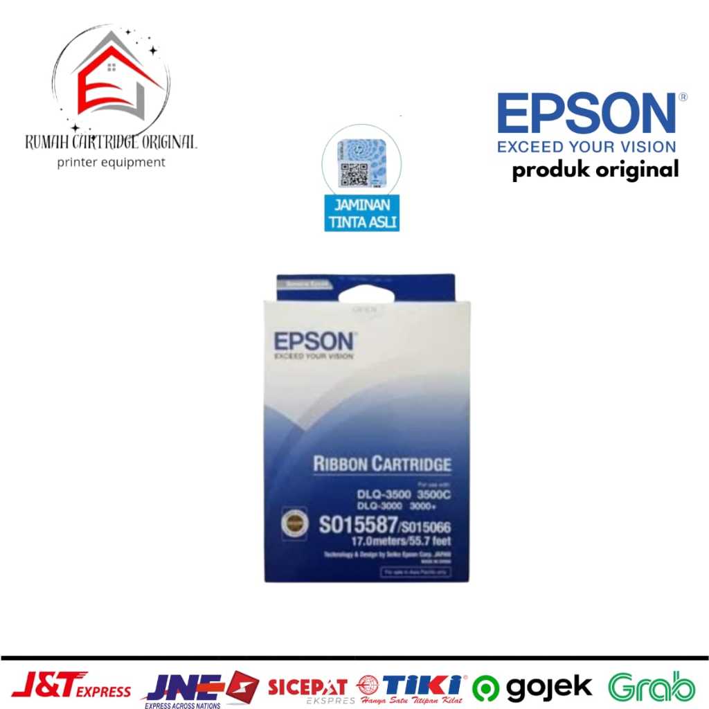 Ribbon Cartridge Epson DLQ-3000 DLQ-3500 DLQ-3500+ Pita Ori S015587