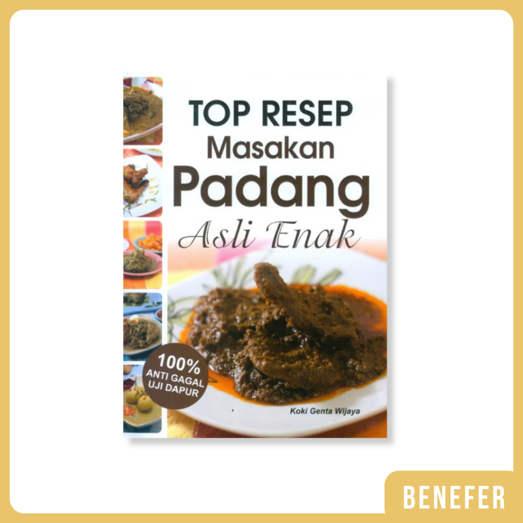 Buku Top Resep Masakan Padang Asli Enak