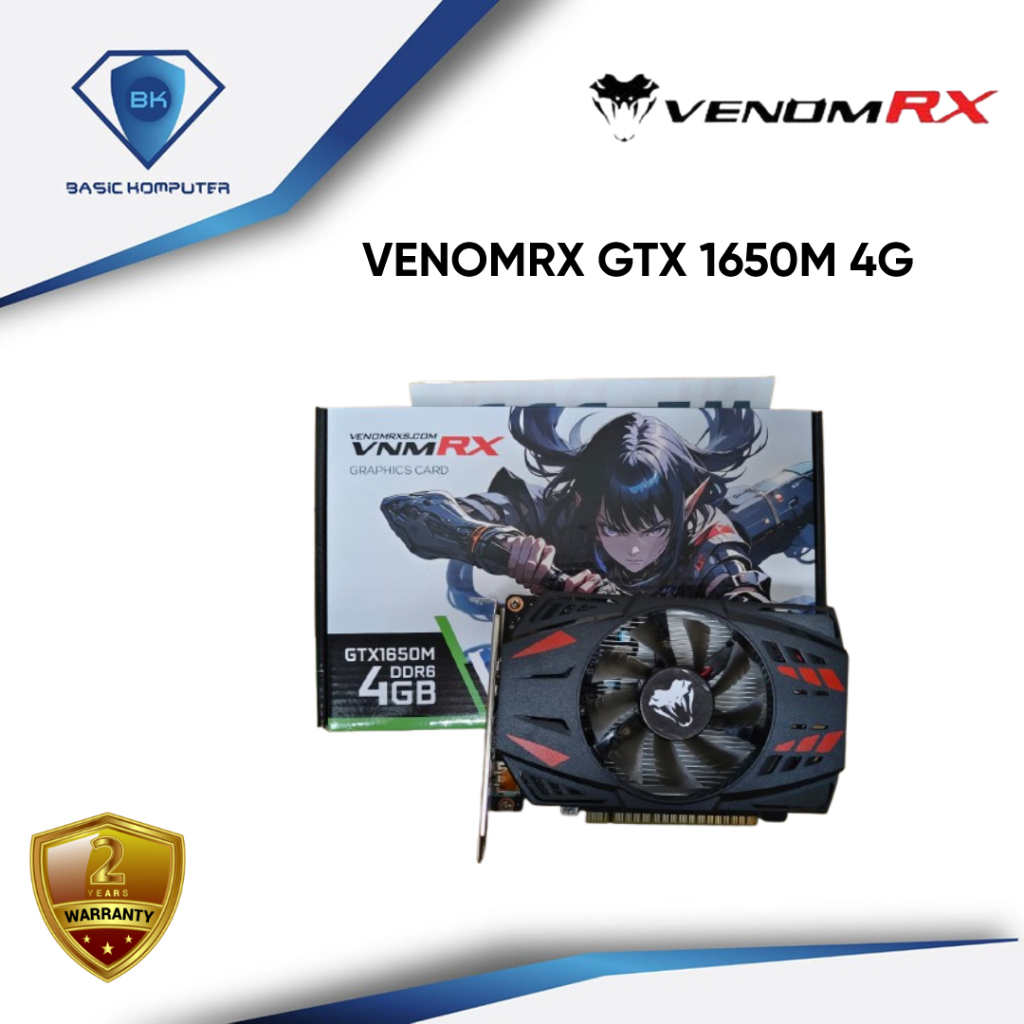 VENOMRX GTX 1650M 4GB GDDR6 128BIT - VGA CARD GTX1650