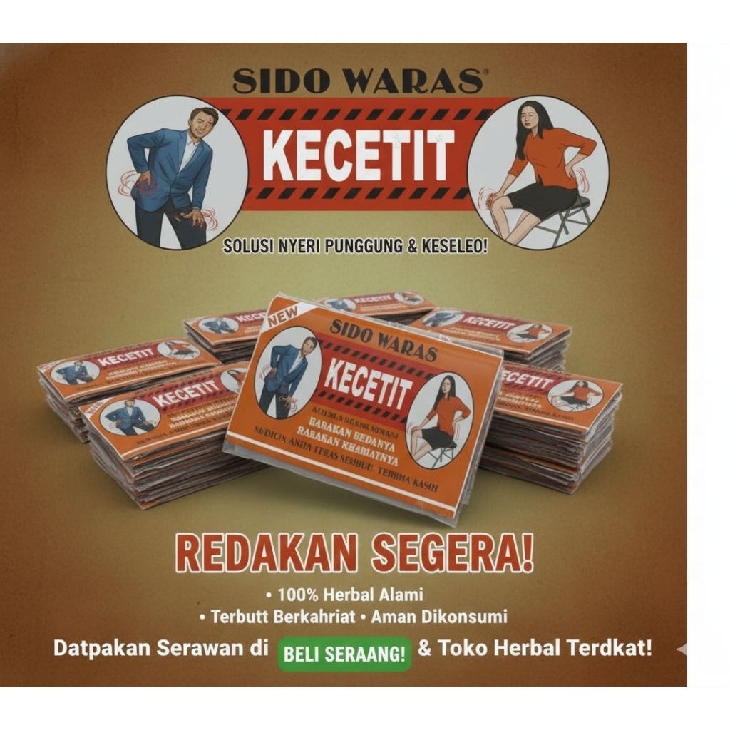 pil kecetit sido waras (jual ecer 3000) 1 renceng 20 pcs terlaris asli 100%