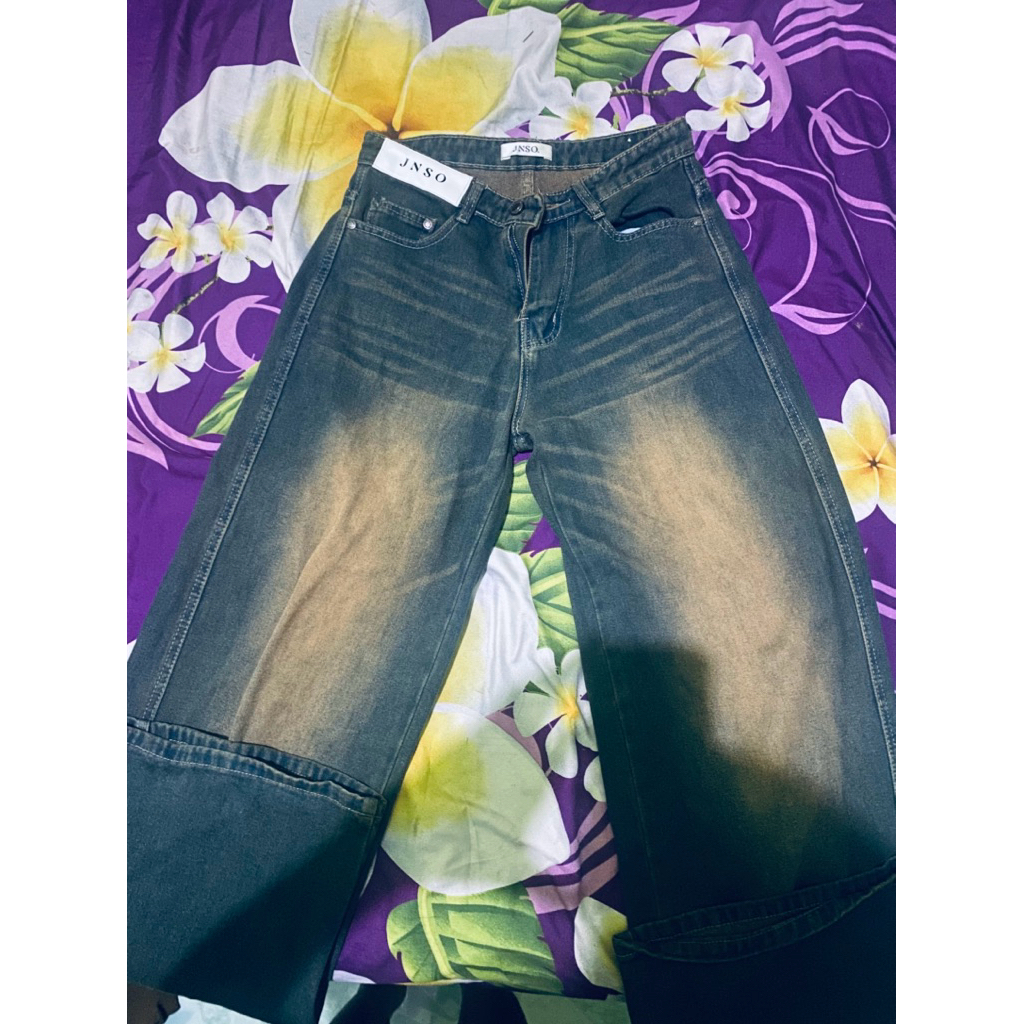 celana baggy jeans jiniso