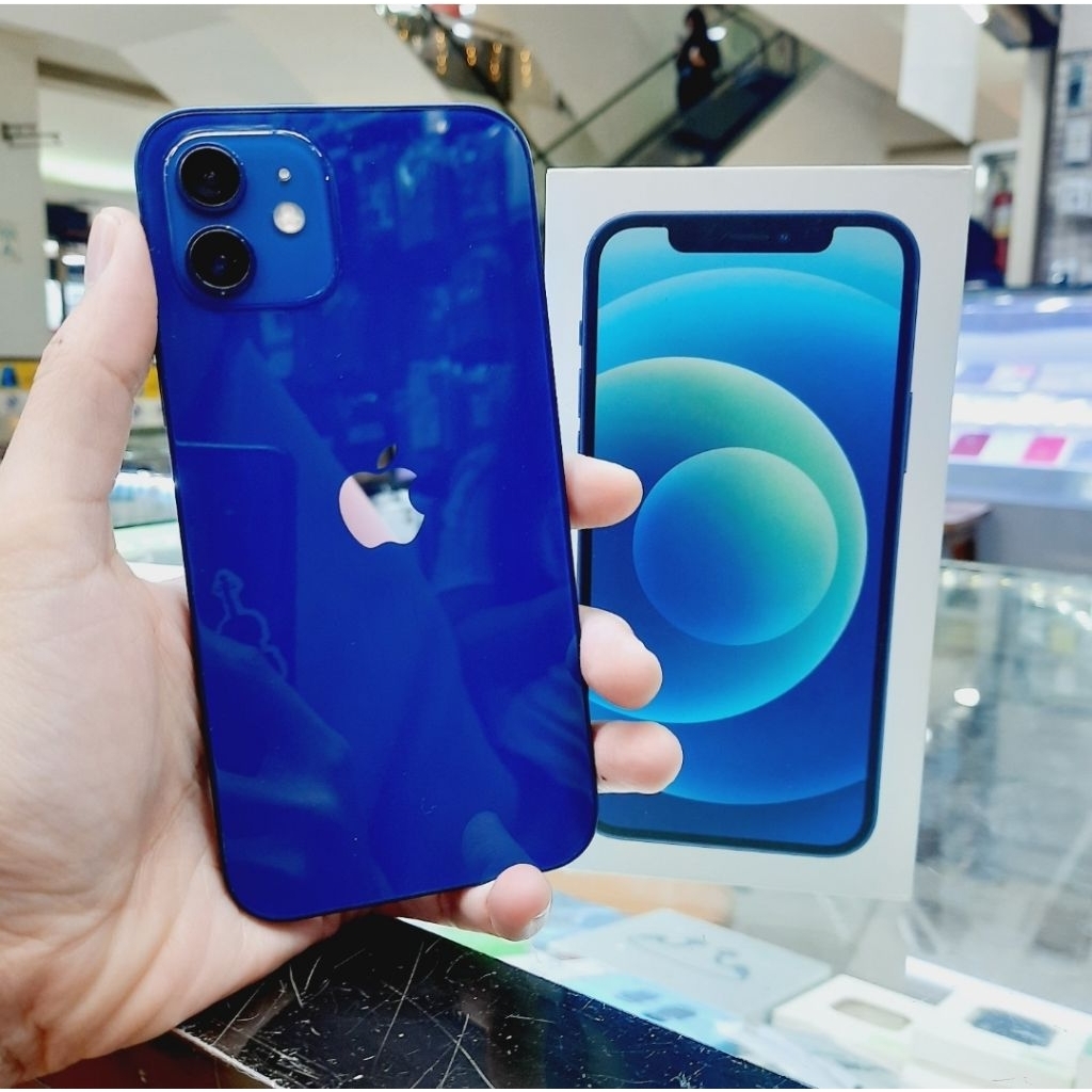 Iphone 12 128 GB - Blue - Ex Inter Bea Cukai - Second