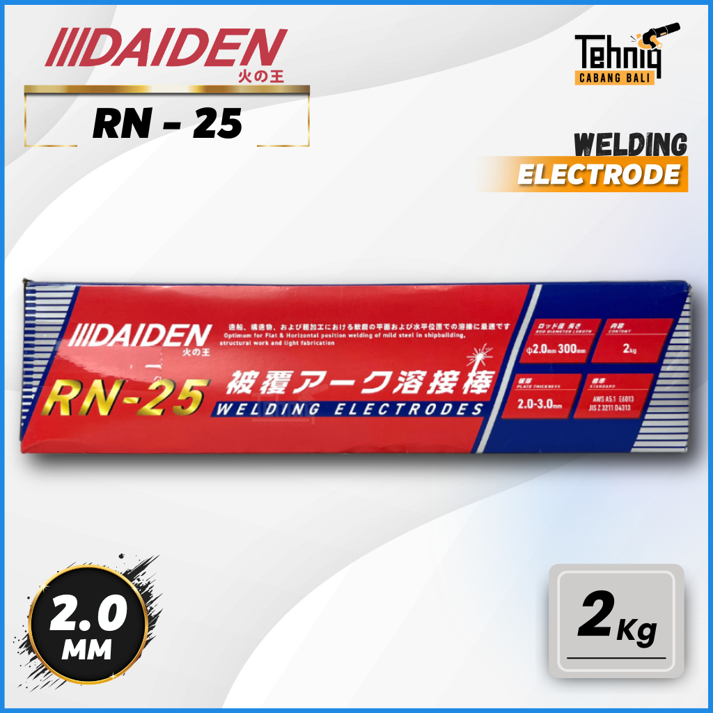 Daiden Kawat Electrode Daiden RN-25 E6013 | Kawat Las MMA  Daiden RN-25 E6013 | Kawat Electrode Daid
