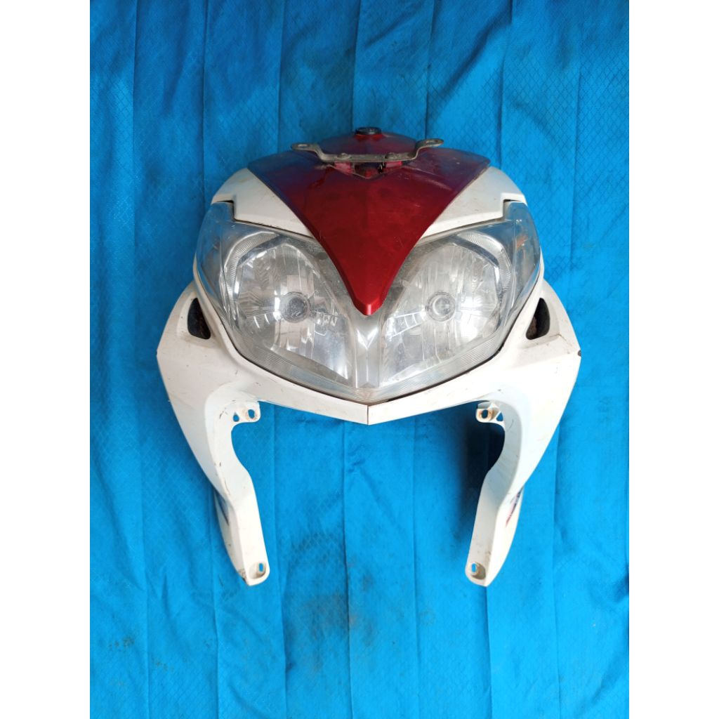 cover tameng depan fullset Yamaha Xeon karbu 44D Original / tameng depan set reflektor Xeon karbu Or