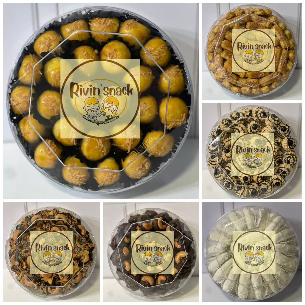 SANDY COOKIES REGULAR (HIJAU) TOPLES TIN TANGGUNG (Exp PANJANG) NASTAR / KASTENGEL / SAGU KEJU / LID