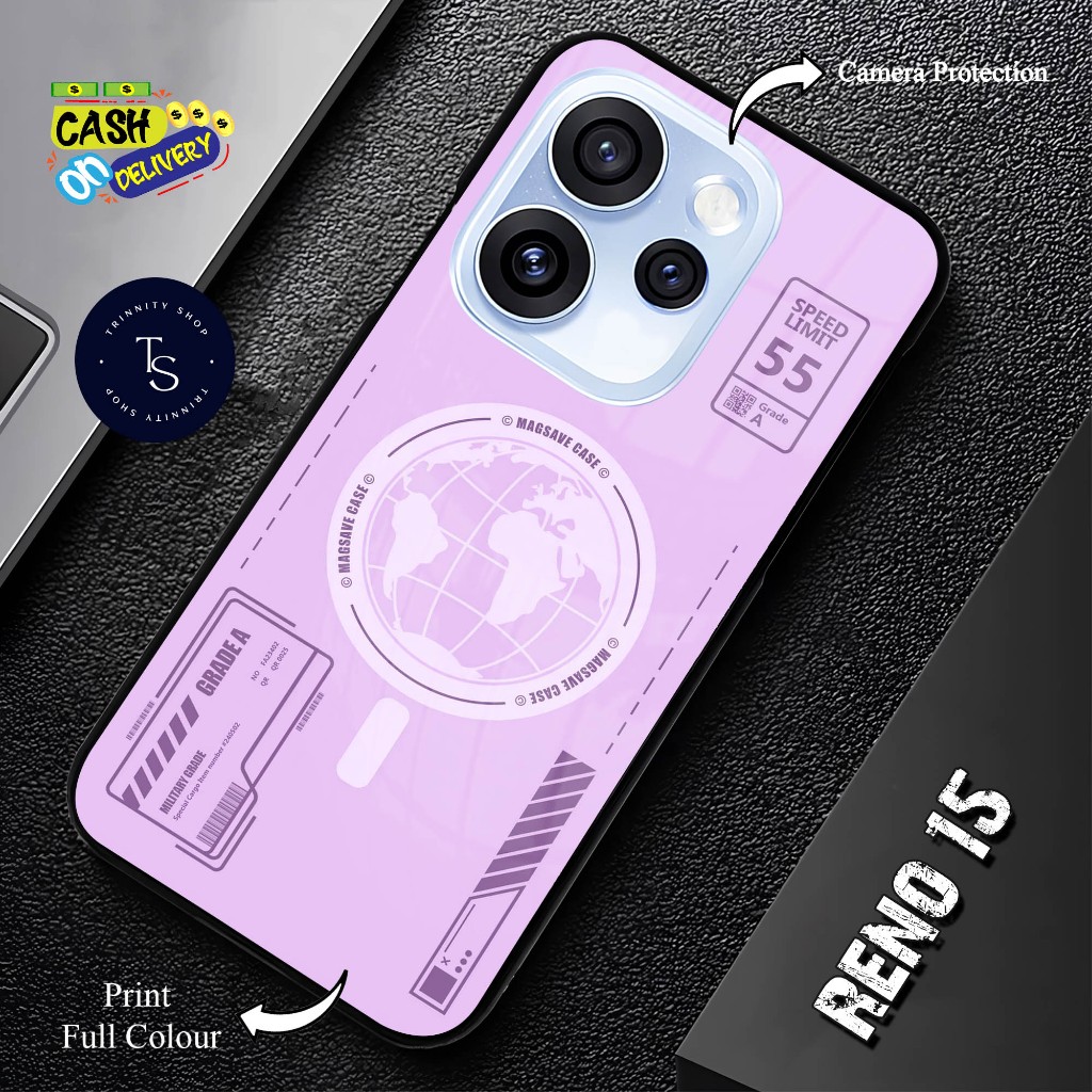 trinnity_shop - Case Hp Kaca For OPPO RENO 15 SERIES [T132].