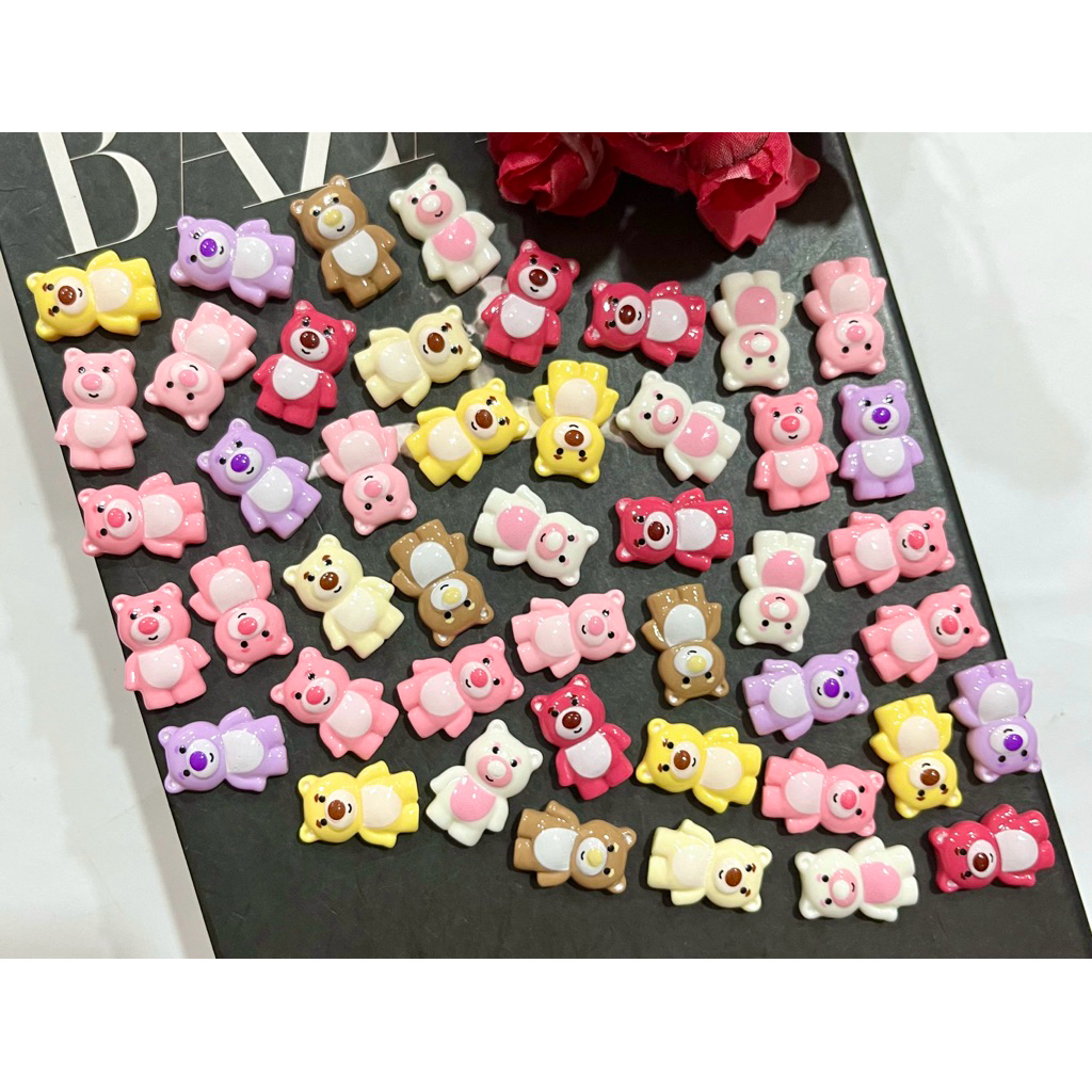 clay/resin bear isi 100 pcs