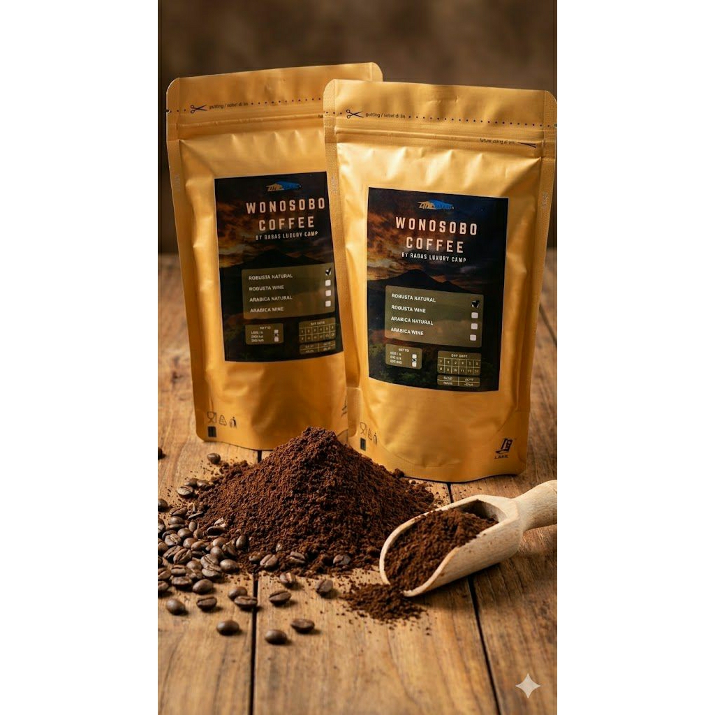 Wonosobo Coffee – Robusta Natural | Kopi Bubuk Halus 250 gr