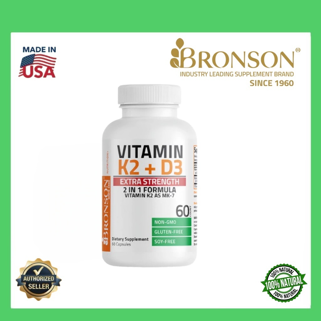 Vitamin Tulang Sendi Bronson K2 + D3 Kapsul Bronson 10000 IU