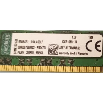 Memory Ram DDR3 8GB Kingston KVR16N11/8