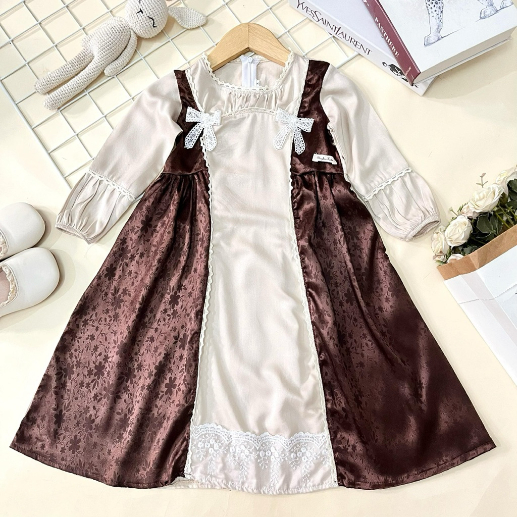 Gamis Anak AKLEEMA by Mybee usia 2-8 Tahun - Long Dress Anak Perempuan - Gamis Lebaran 2026 Terbaru