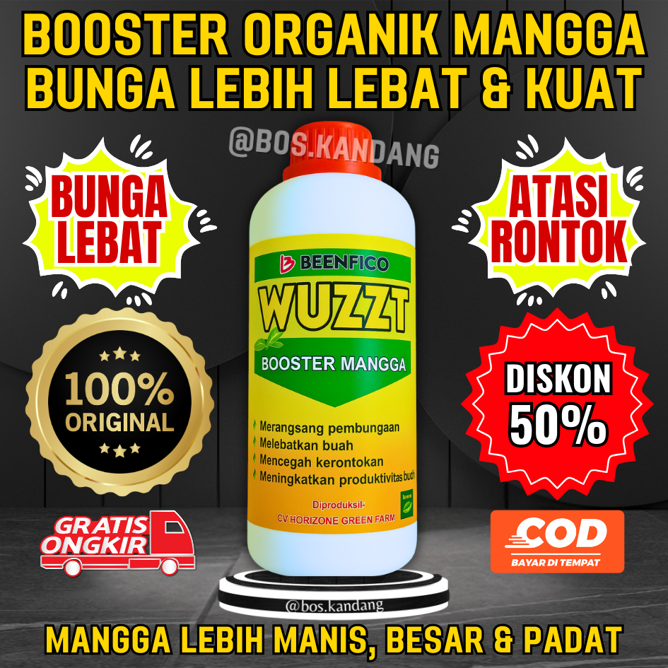 WUZZT BOOSTER MANGGA - Booster Mangga Cepat Berbuah, Perangsang Buah Lebih Lebat & Penyubur Tanaman