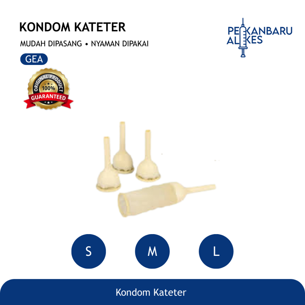 Condom Catheter Gea Uk S,M, & L / Kondom Kateter Gea / Pekanbaru Alkes