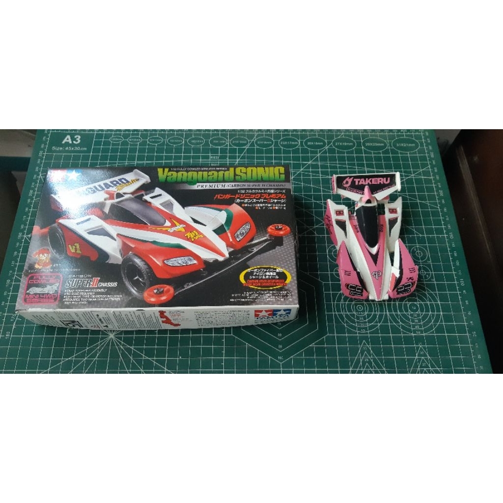 Tamiya Body Vanguard Sonic Stiker / Decal Sudah Menempel Body Manual Book Dus Box Ori Tamiya