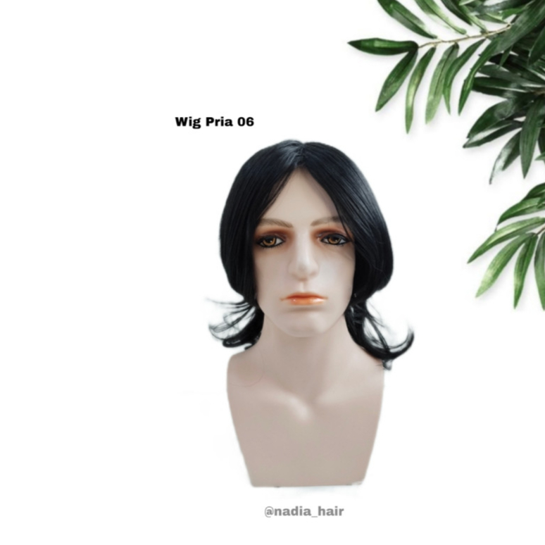 Wig Pria/Wig Pria Panjang/Wig Pria 06/Wig Pria Kekinian/Wig Pria Modern/Wig Pria Korea