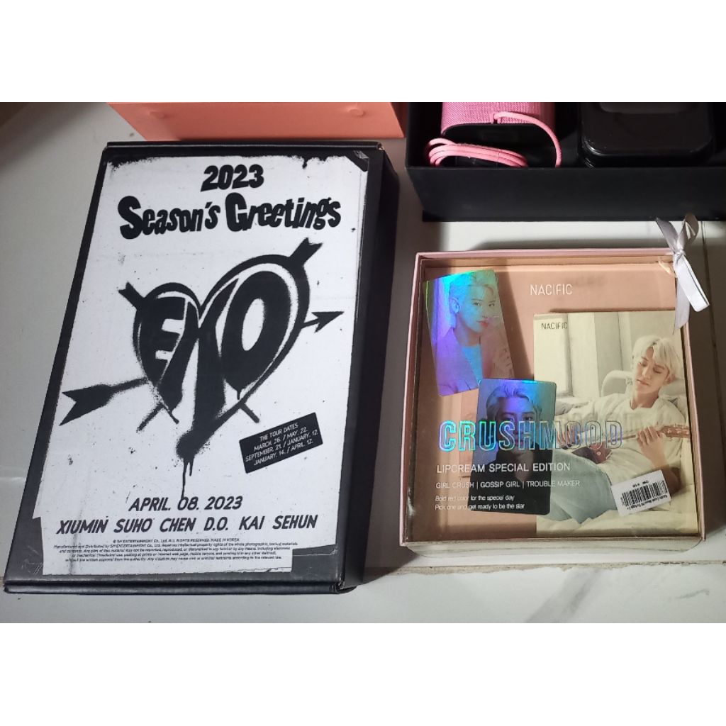 take all box only season's greetings exo dan nacific chanyeol (baca deskripsi)