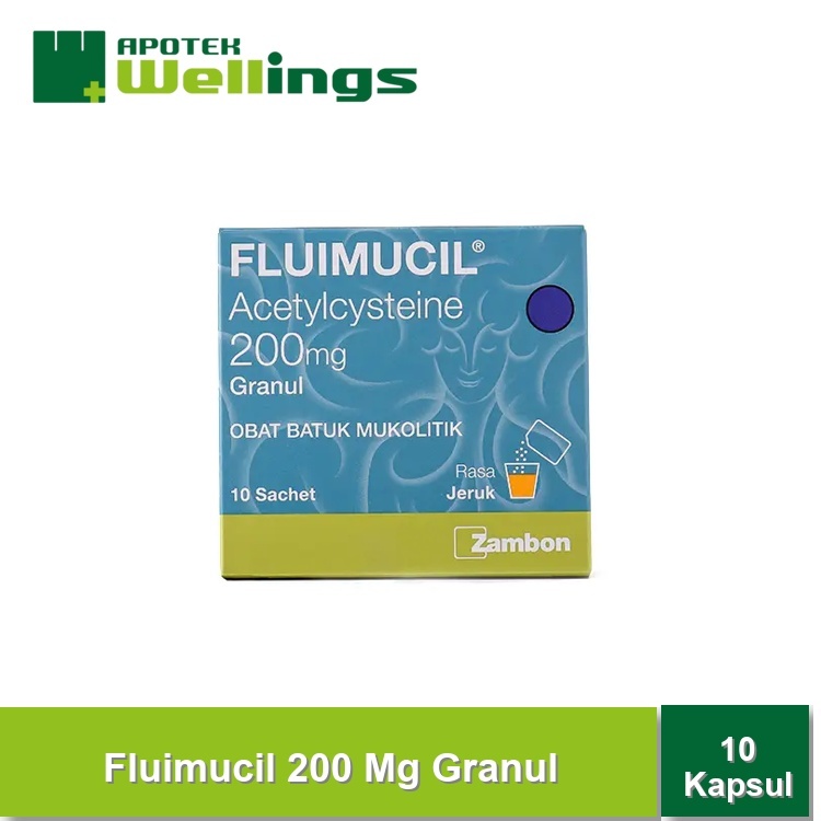 Wellings Fluimucil 200 Mg Granul 10 Kapsul