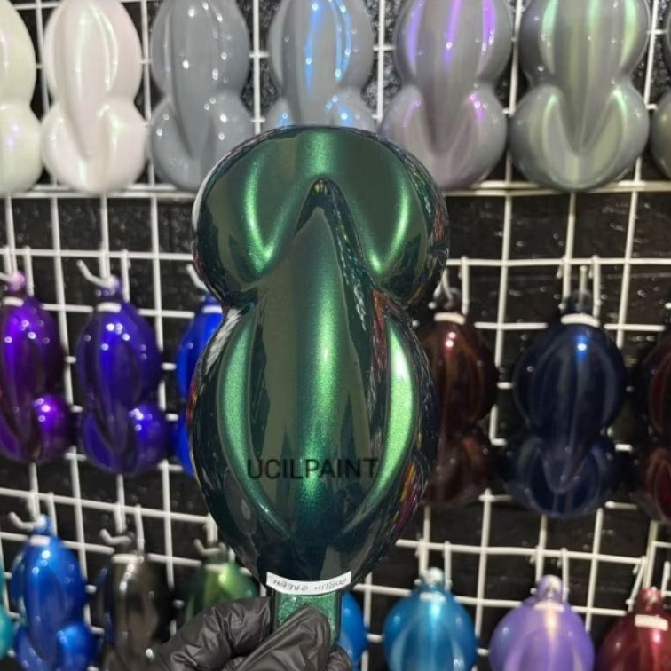 Cat PU Green Emerald Metalic 250ml cat Motor cat Mobil bukan Cat Duco NC