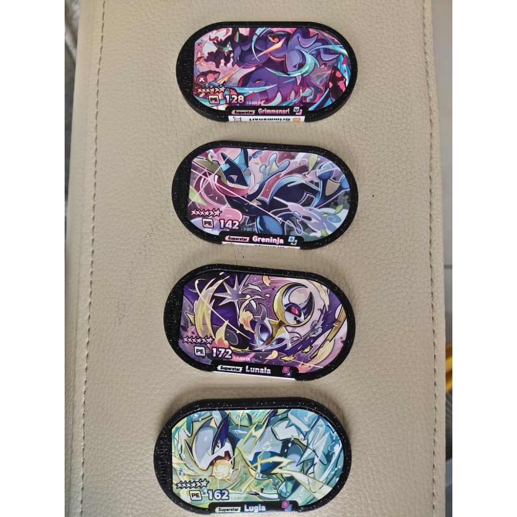 murah stardust greninja lunala lugia B6 season 3 pokemon mezastar mezatag chip ori