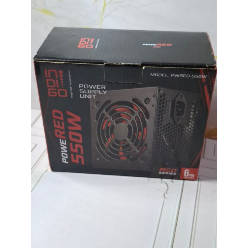 Power Supply Indigo 550W with VGA 6 Pin / PSU PC Komputer 550Watt