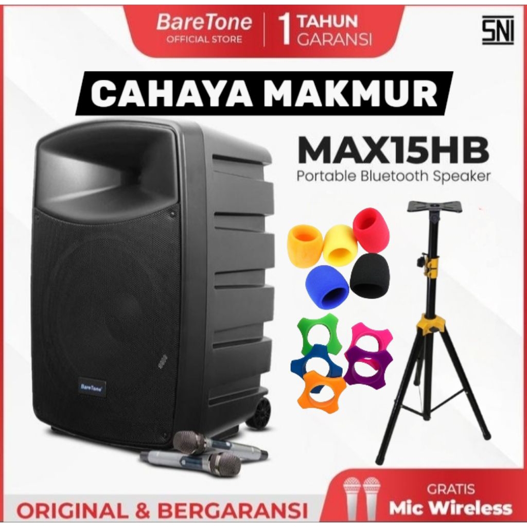 speaker portabel aktif 15 inch bagus Full bass 15 inch HB baretone