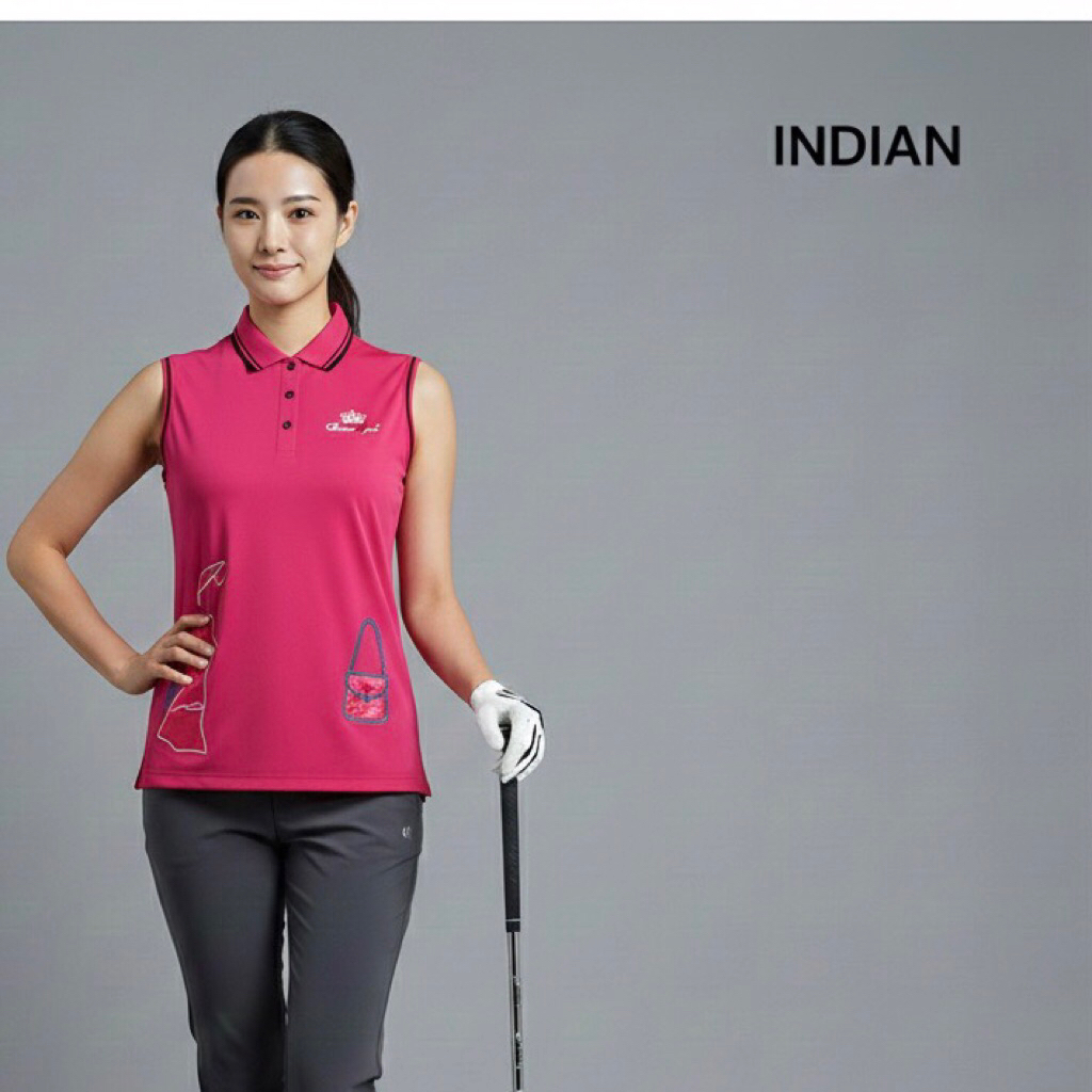 Baju Golf Wanita Sleeveless INDIANS GOLF 58x42  Preloved
