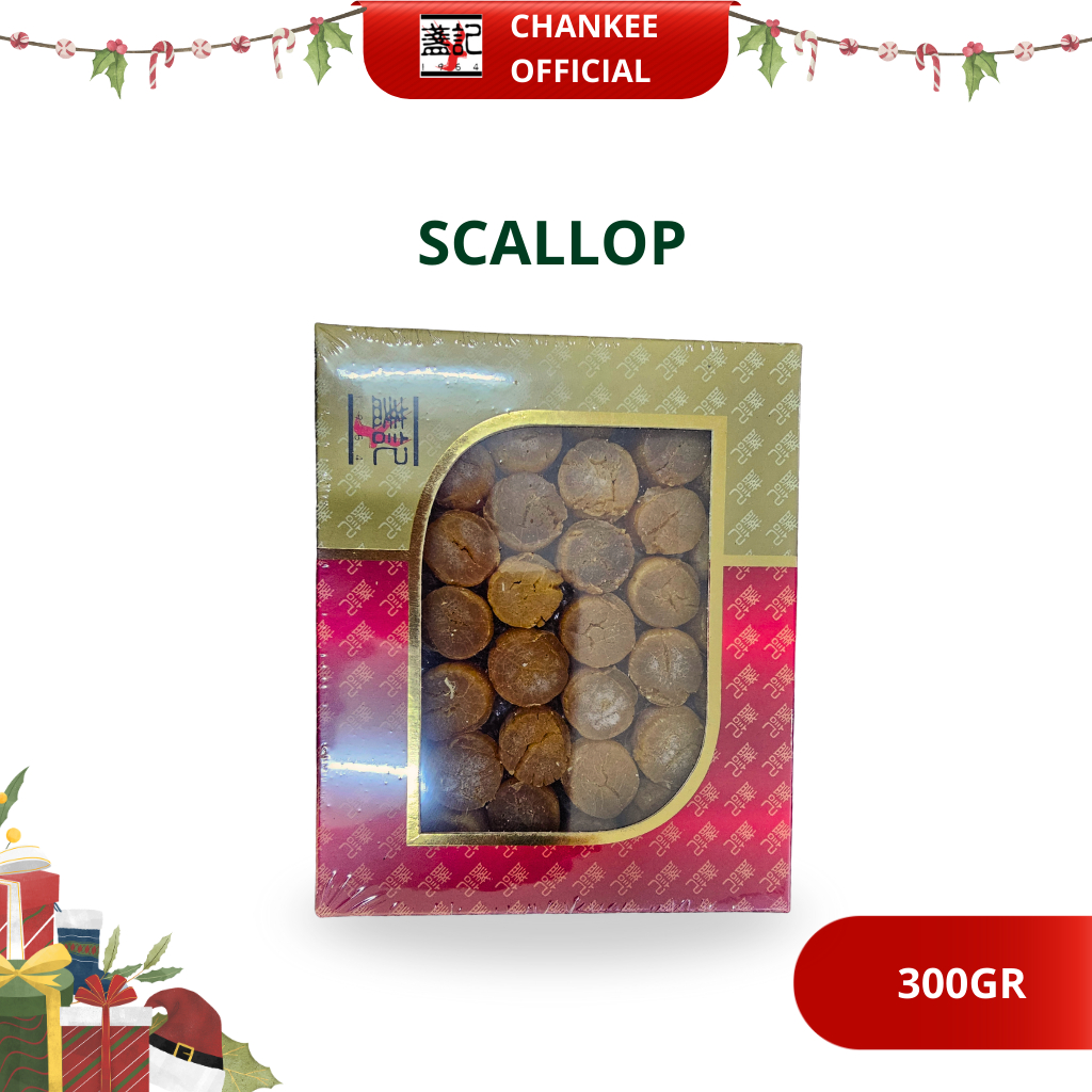 Chan Kee Scallop Hokkaido Kering/ Hokkaido Dried Scallop /Scallop Kering/ Kerang Asin PREMIUM 300gr