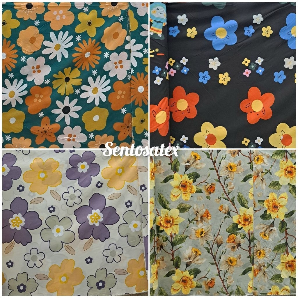 Bahan Kain Sprei Gorden Polimikro Disperse