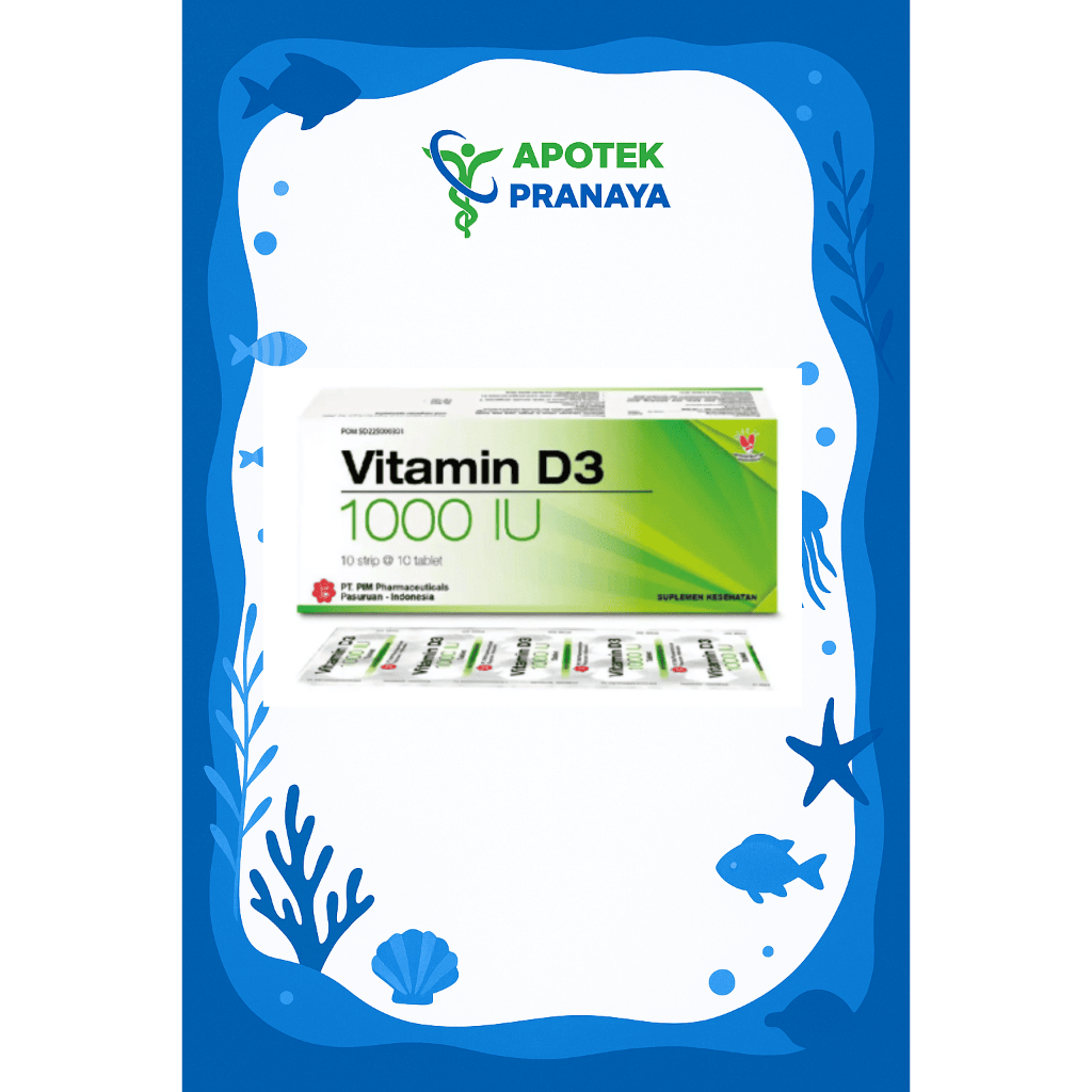 VITAMIN D3 1000 IU / BOX (100TABLET)
