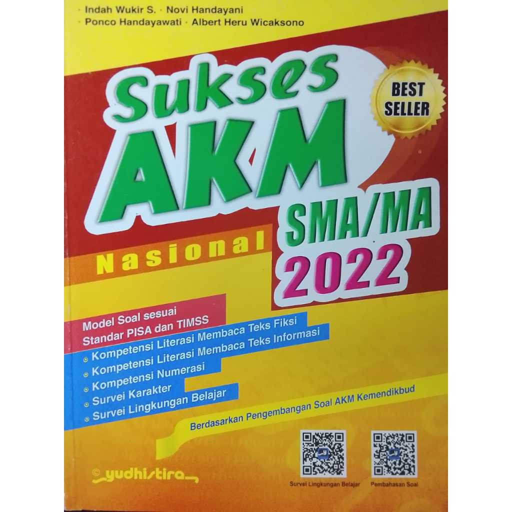 ORIGINAL SUKSES AKM NASIONAL SMA/MA 2022 YUDHISTIRA