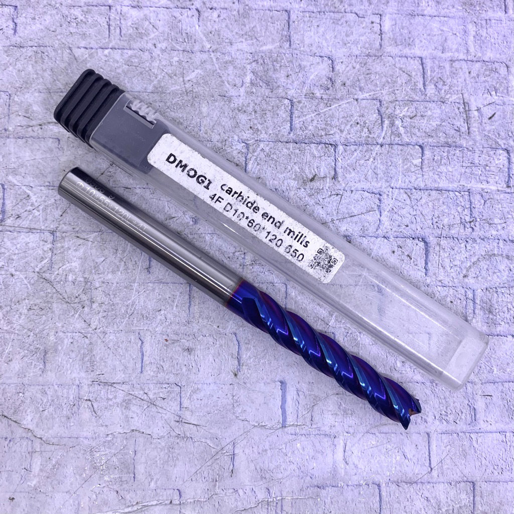 Endmill 10 x 120 mm carbide HRC 65 baru..Endmill 10x120 mm HRC65