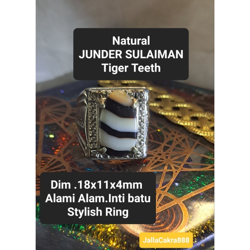Batu Natural JunderYaman Agate Alami Pmkat Bo0ster | Batu Alami Alam Cincin batu akik Sulaiman* Pria