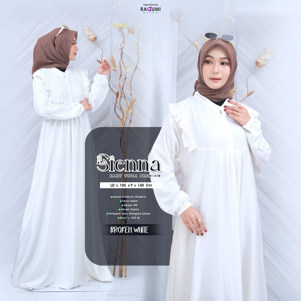 Sienna Dress Original Raqumi Matterial Rayon Twill Premium Grade A Sienna Raqumi Maxy Gamis Cantik E