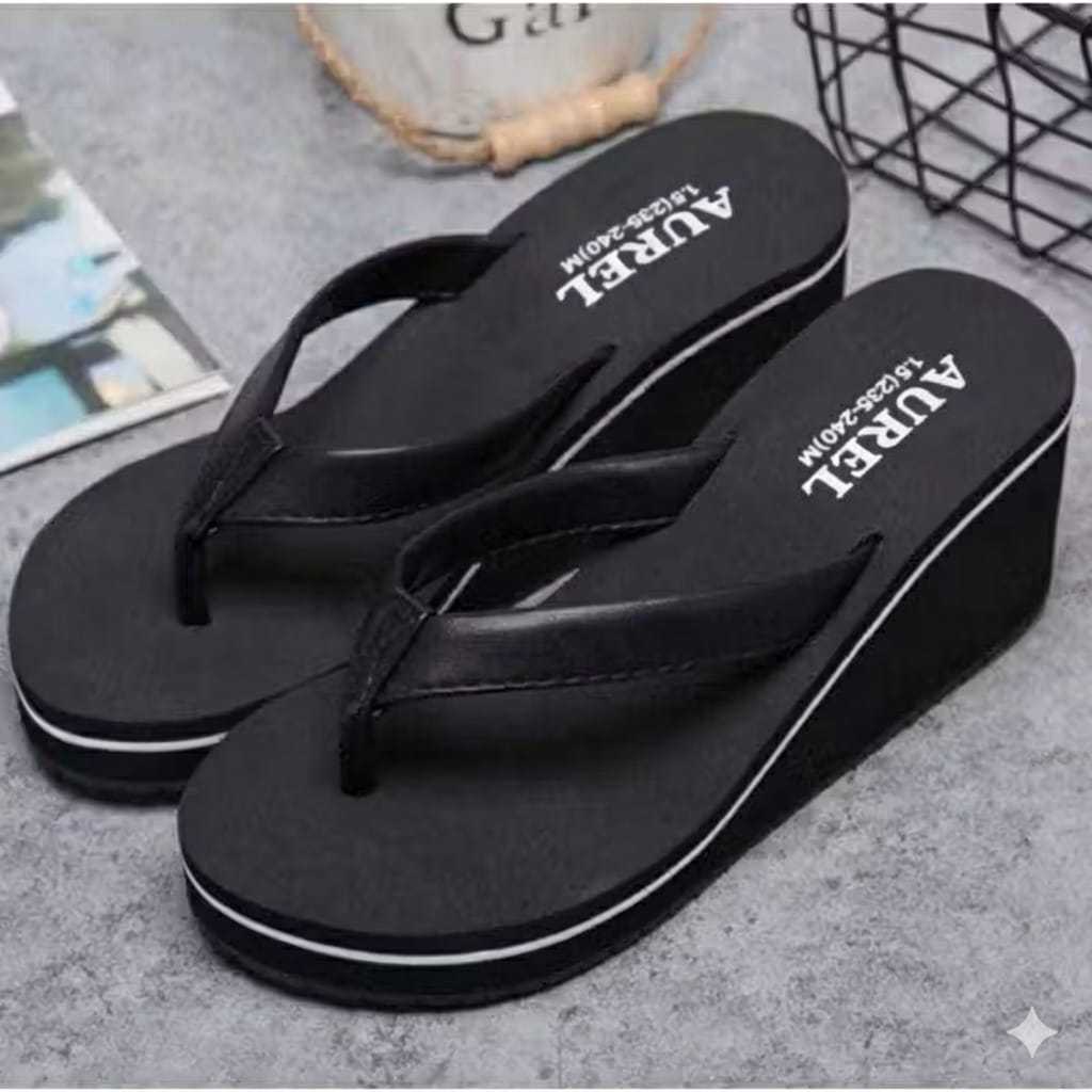 sandal wedges wanita aurel / sandal wedges wanita terbaru 2026