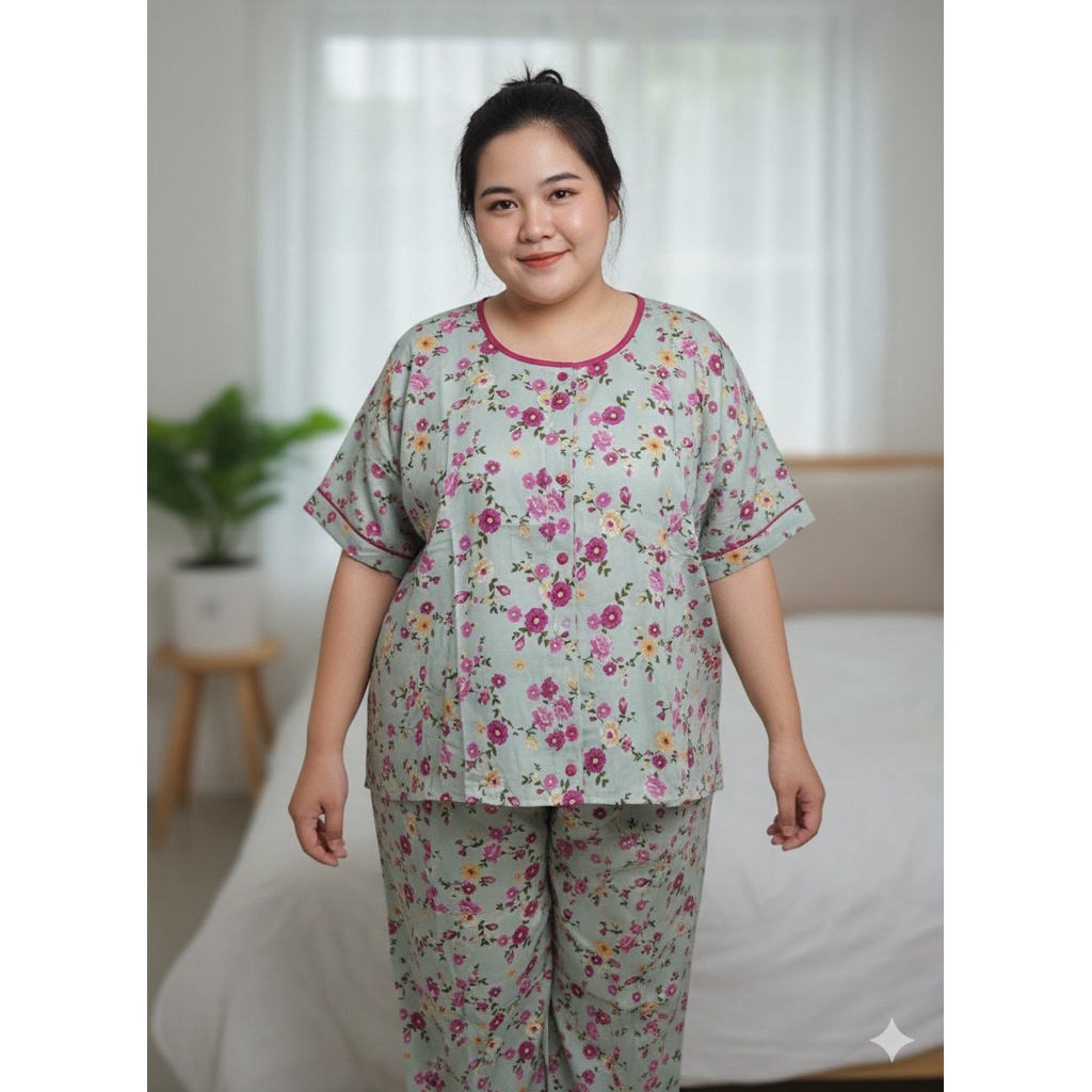 Piyama Pretty Girl Sabata Celana Panjang XXL Piyama Pretty Girl CP Sabata Size XXL Full Kancing Baju