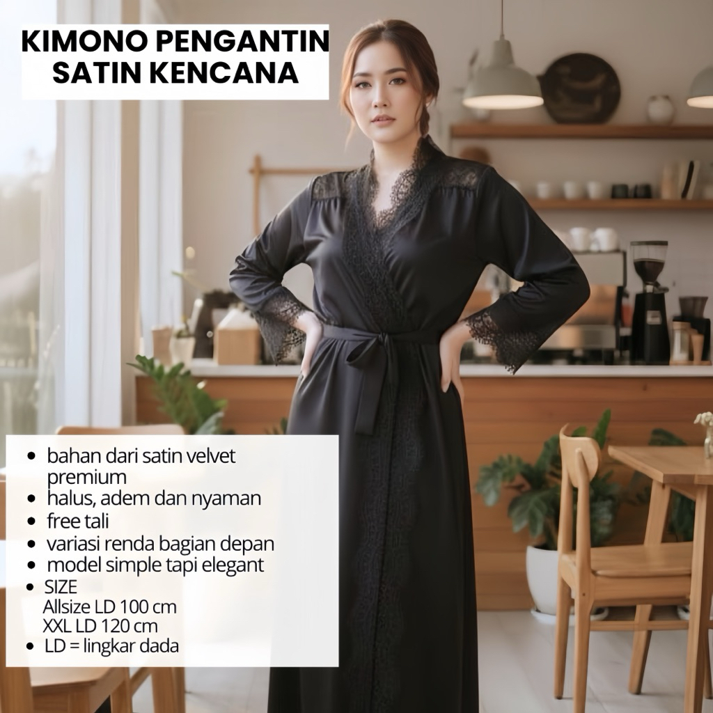 Sentosajaya_1 Outer Kencana Satin Outer Kondangan Outer Kimono Premium