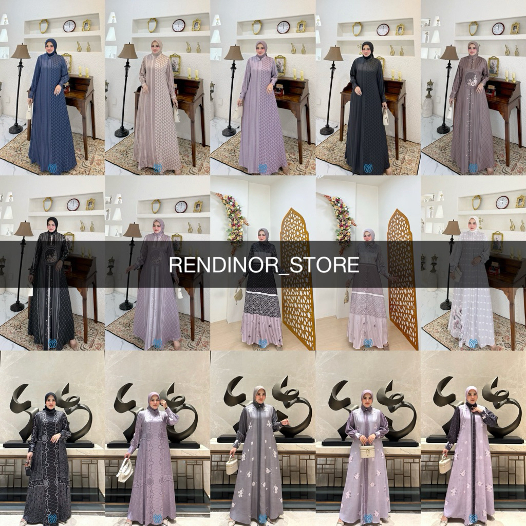 ALZEENA ATHALIA ZAFIRA AURELIA MAZAYA GAMIS DRESS SIGNATURE SILK PRINTING BY MAZAYA