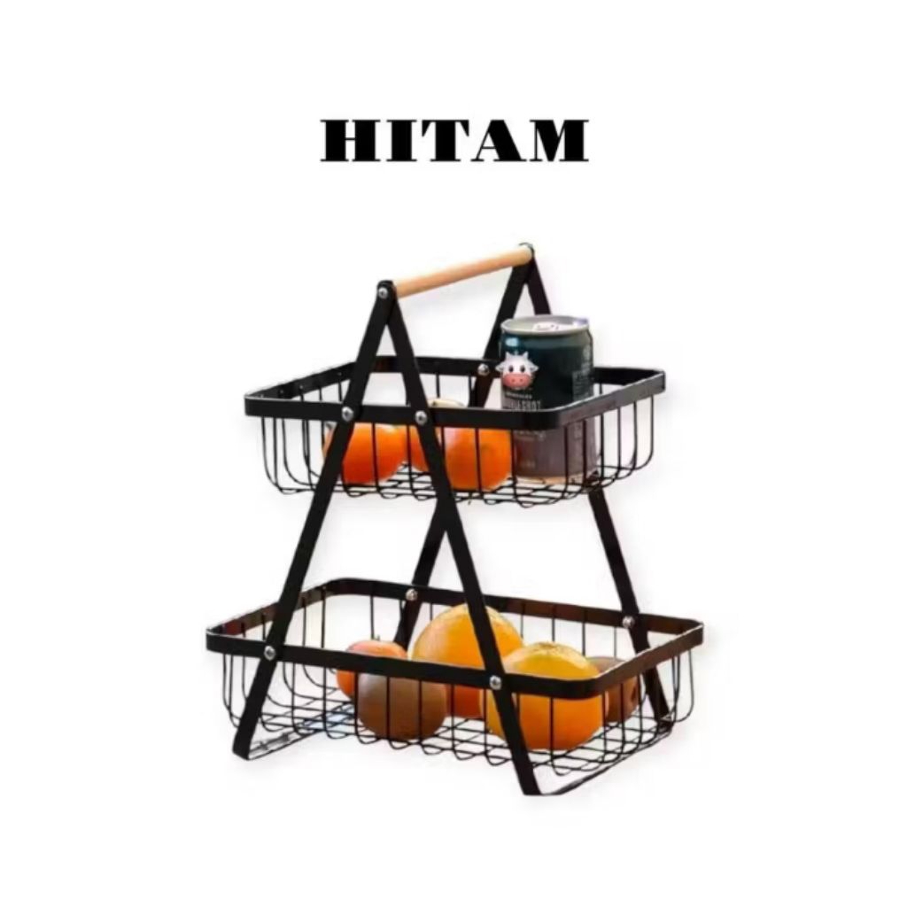 Rak buah segitiga rak buah dua susun