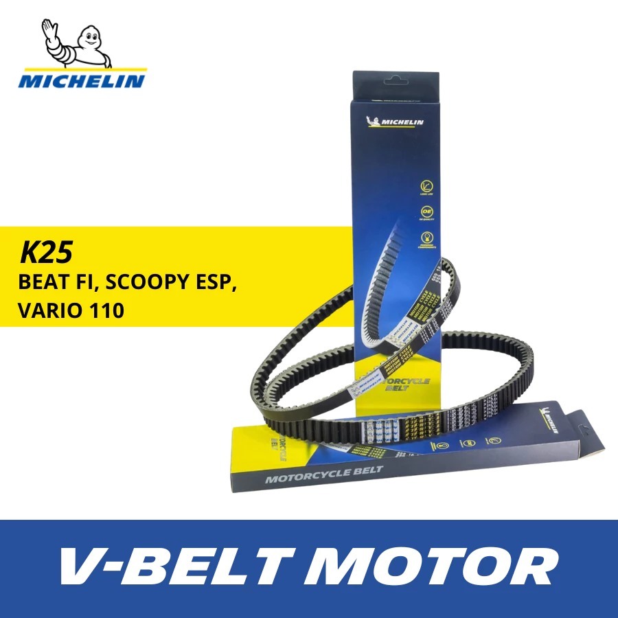 (K25/KZL) Michelin Vanbelt Motor - V Belt Motor Beat FI Scoopy Esp Vario 110 - K25-KZL / Original