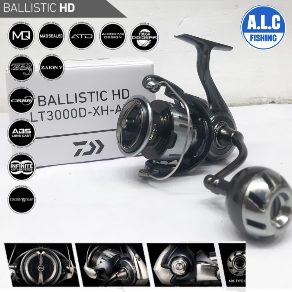 reel Daiwa Ballistic HD LT 3000 D-CXH-ARK reel pancing kuat dan tangguh