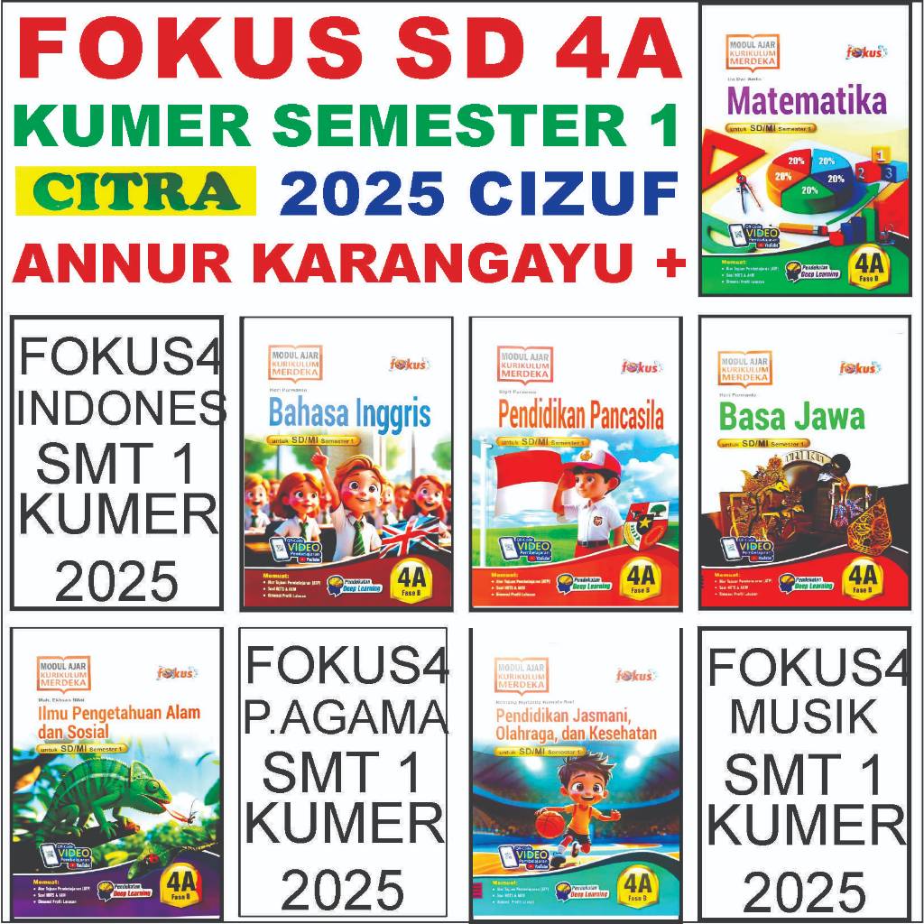 Memuf Lks Fokus 4 SD Meriah Kelas 4 Modul FOKUS Kurikulum Merdeka Soal Buku Paket 4A Kumer LKS Pinda
