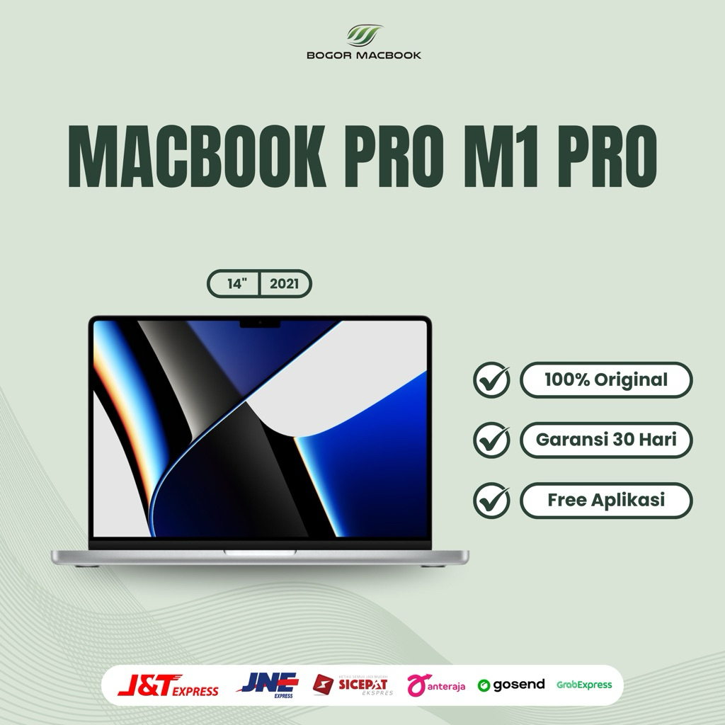 Macbook Pro 14 inch 2021 M1 Pro 16gb Ssd 512gb/1TB Second BISA COD
