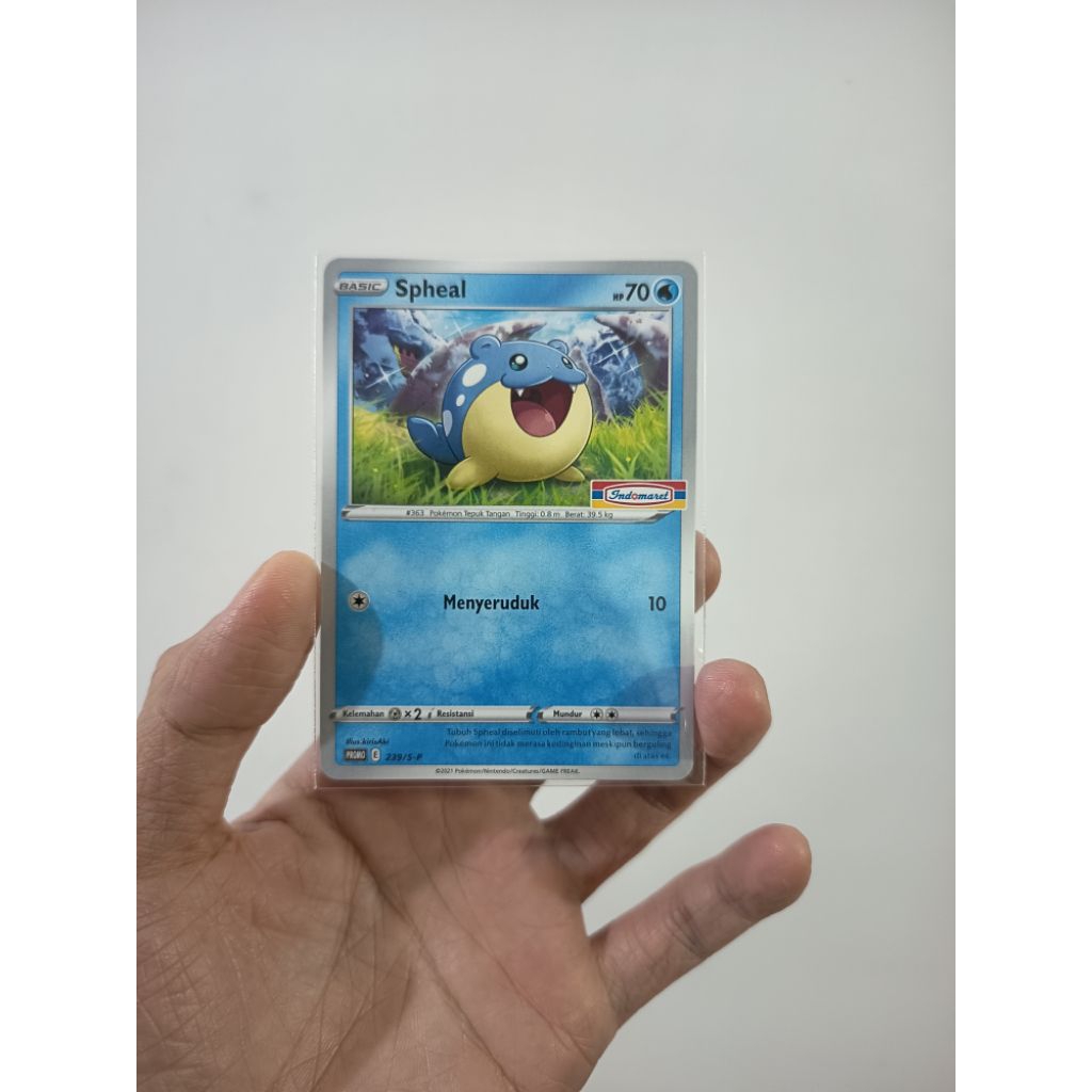Kartu TCG Pokemon Promo Indomaret Spheal
